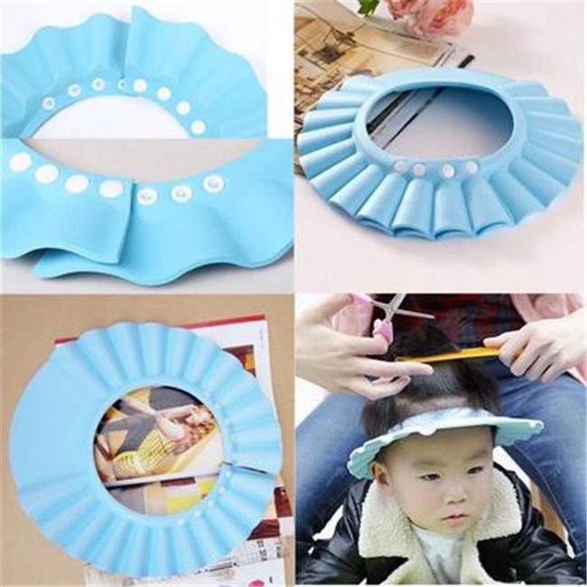 Baby Shower Cap Bathing Cap Soft Adjustable Visor Hat Safe Shampoo Shower Bathing Protection Bath Cap for Toddler, Baby, Kids, Children