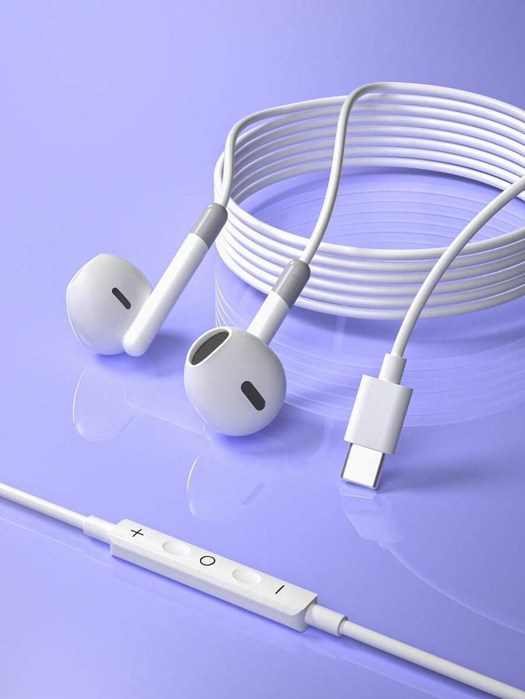 Type C Wired Earphones with Microphone Heavy Bass In Ear Headphones for Android Devices