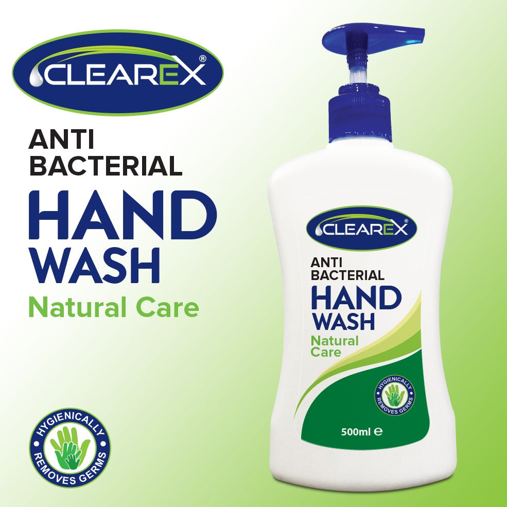 Clearex Anti-bacterial Hand Wash Natural Care 500ml
