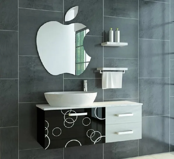 Oval Shape Flexible Self Adhesive Non Glass Mirror Sticker Oval Shape