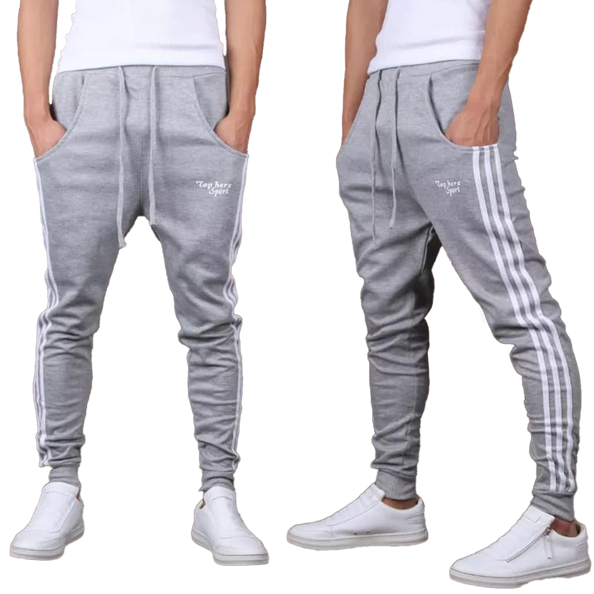 Men'S Casual Striped Jogger Pant/Trouser - Stay Stylish And Comfy With Casual Striped Jogger Trousers