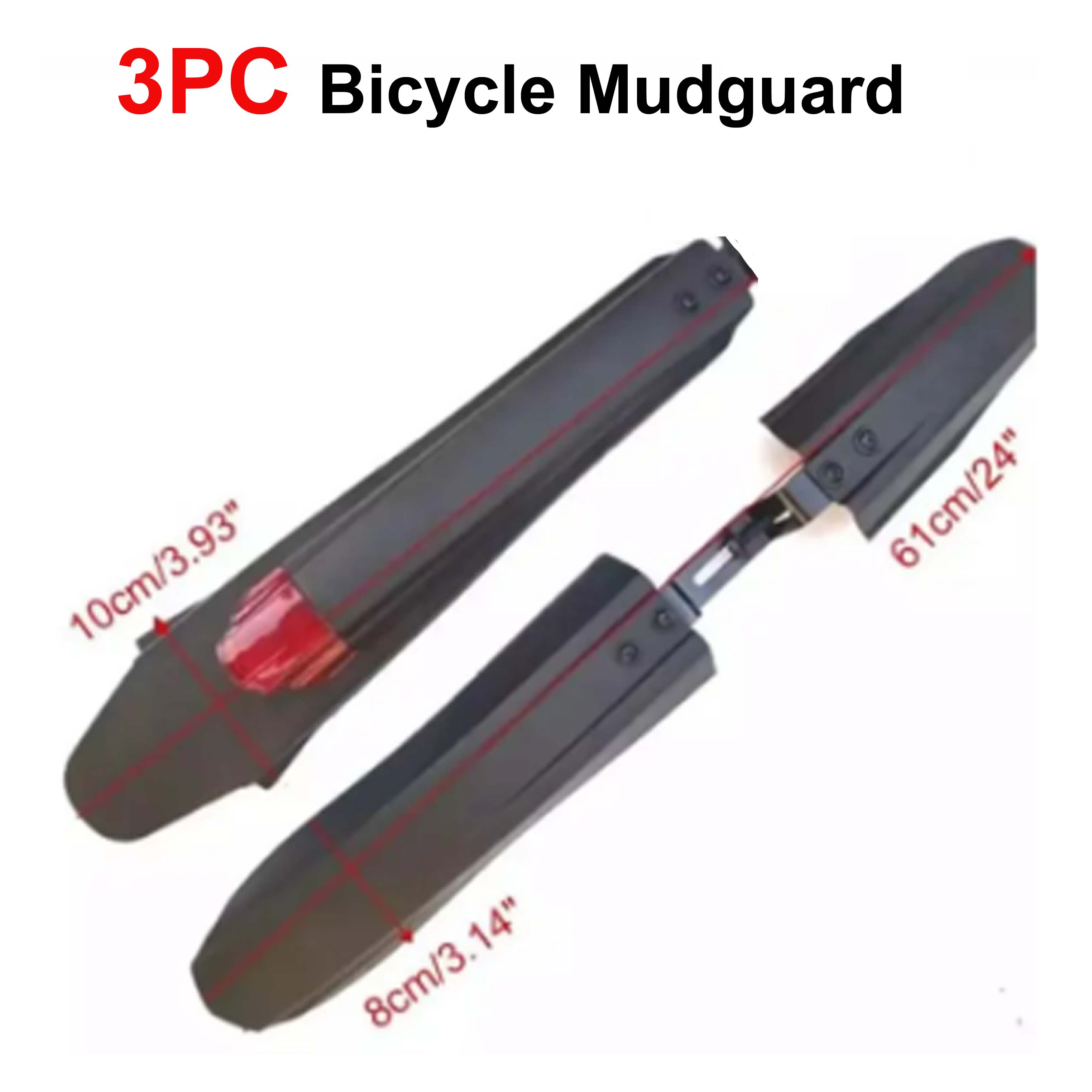 Road Bike Bicycle MTB Cycling Mudguards Front/Rear Tire Fenders Adjustable Pair