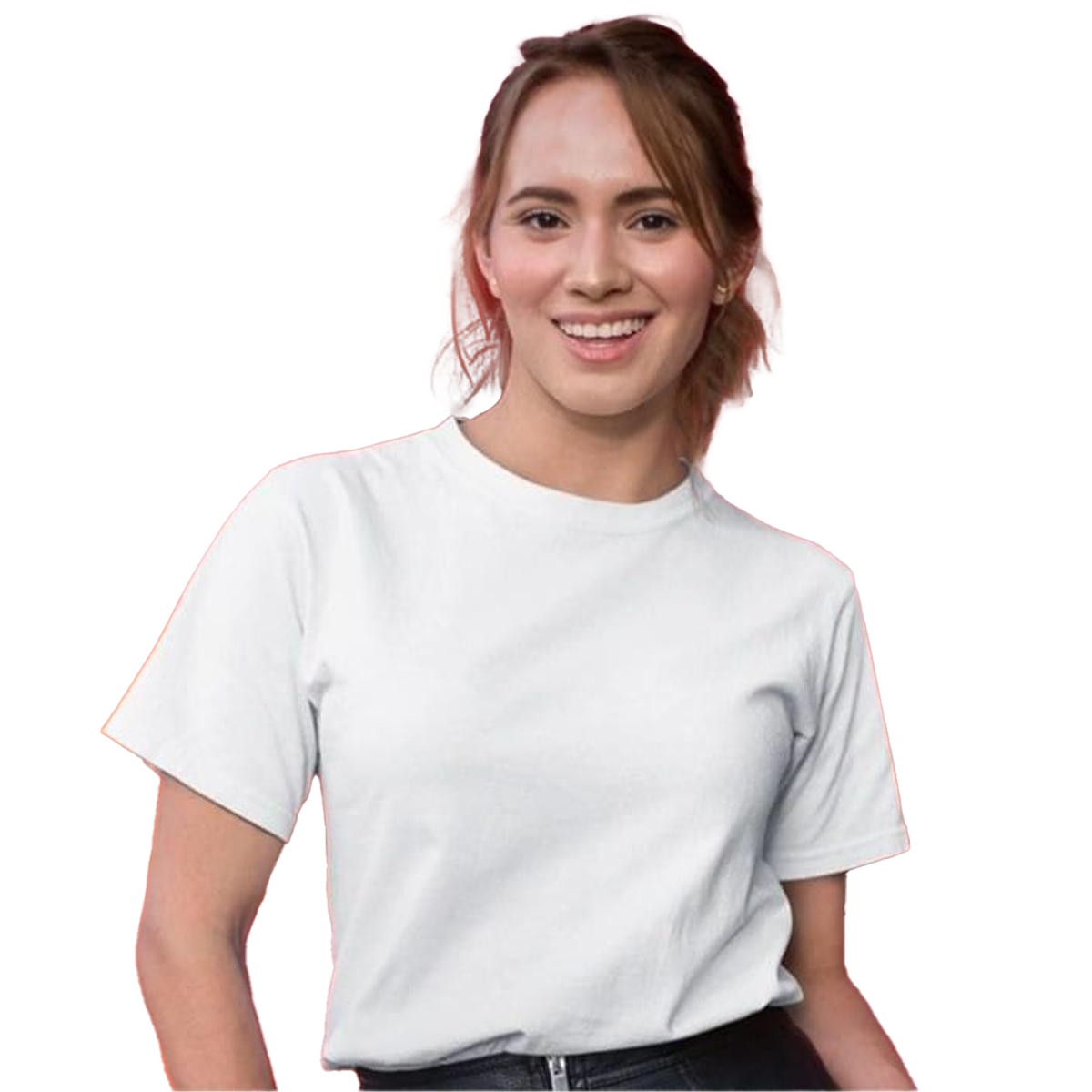 Black half sleeves printed t shirt for women's