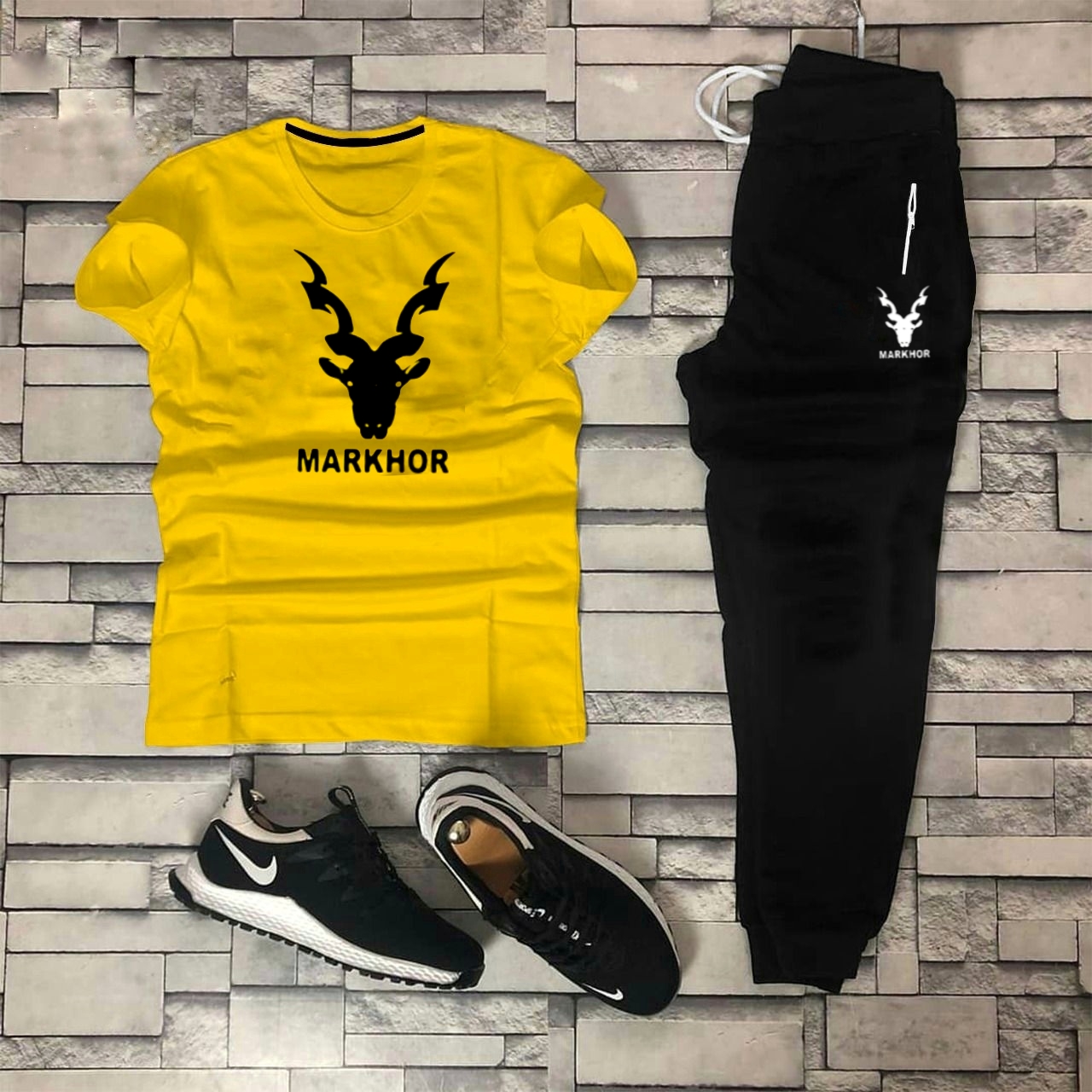 Yellow and black on sale sweatsuit