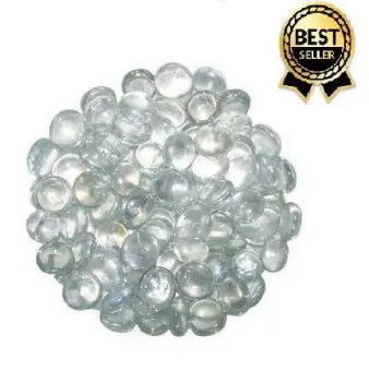 Pack Of 60 Flat Clear Marbles Pebbles For Vase Fillers Wedding