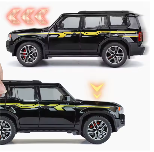 1:24 Toyota Land Cruiser Prado LC250 Premium Diecast Model Car – Alloy SUV with Acrylic Display Box, Openable Doors, Rubber Tires, Collector’s Edition view 5