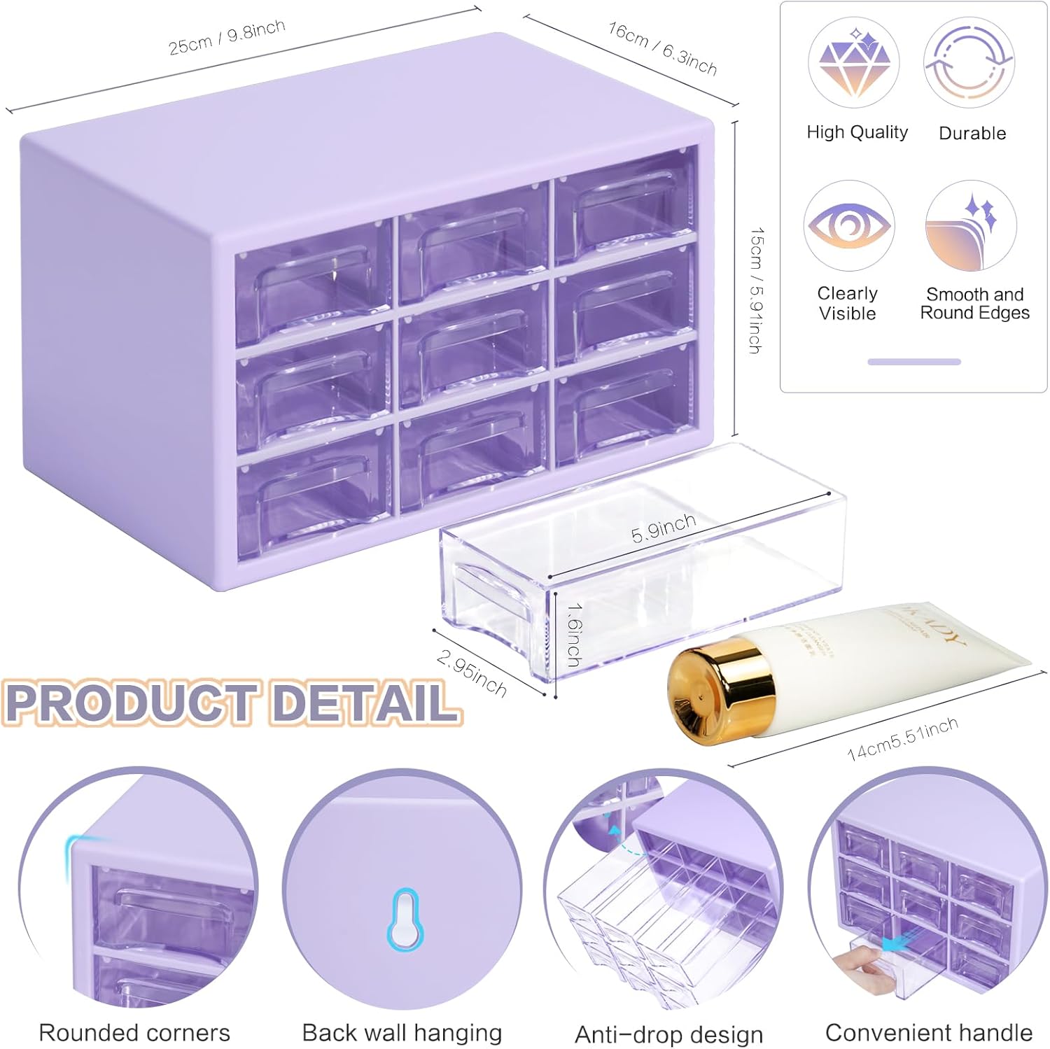 Transparent Storage Box Rack 9 Drawer Set | Daraz.pk