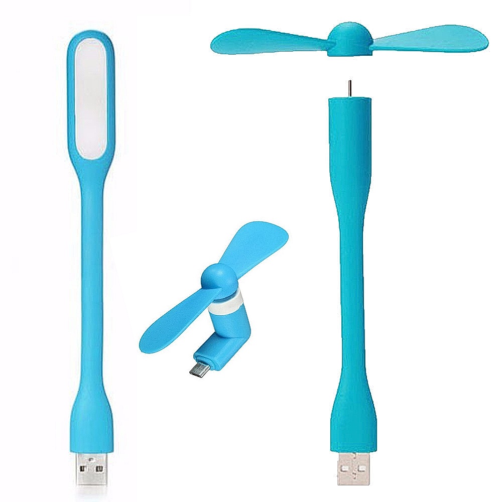 Mobile Phones Mini Electric Fan, Cooler for Android Mobile/PC/Laptop and Power Bank Multicolor