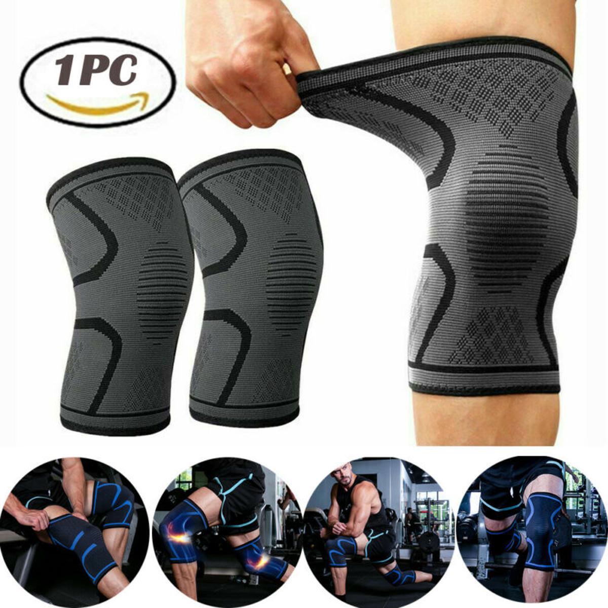 1PC Breathable Absorb Sweat Basketball Knee Pad Honeycomb Shockproof Long  Leg Sleeves Knee Brace Football Sports Knee Guard