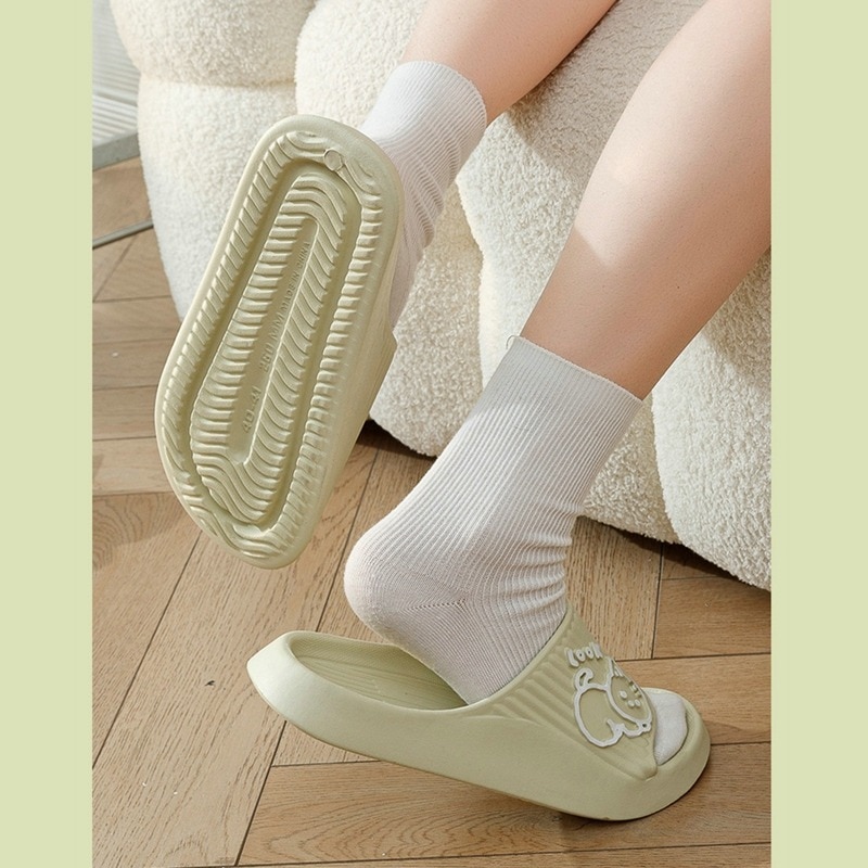 Summer Beach Thick Platform Slipper Sandals Women Eva Slippers Couple Home Flip Flops