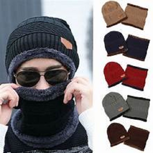 “Ultra-Soft Thermal Warm Cap for Winter – Premium Woolen Beanie, Windproof, Stretch-Fit, Cold Protection Hat for Men & Women”