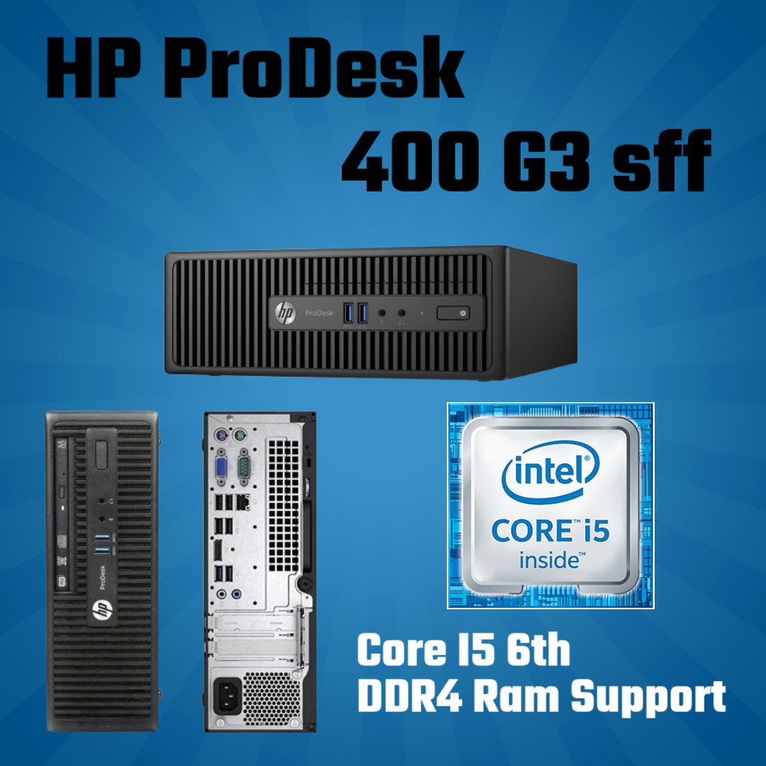 HP ProDesk 400 G3 Sff, core i5 6th, desktop Pc