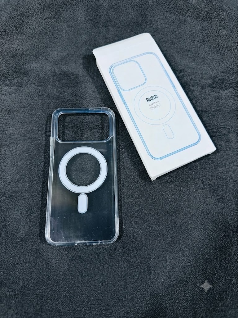 Infinix Smart 20 Magnetic Case Shockproof Transparent Clear Cover for Infinix Smart 20 Magnetic Case