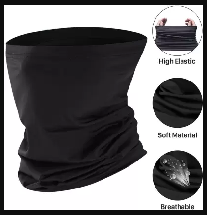 Pack Of 1 Neck Gaiter Face Mask, UV Protection Cooling Shield Neck Wraps, Breathable Dust Mask Bandana, Face Scarf Sleeve Headband for Sports Motorcycle Cycling Running Fishing Hiking Face Mask Scarf