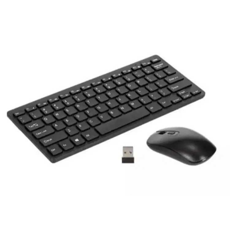 Mini Wireless Keyboard - Black w/ Batteries
