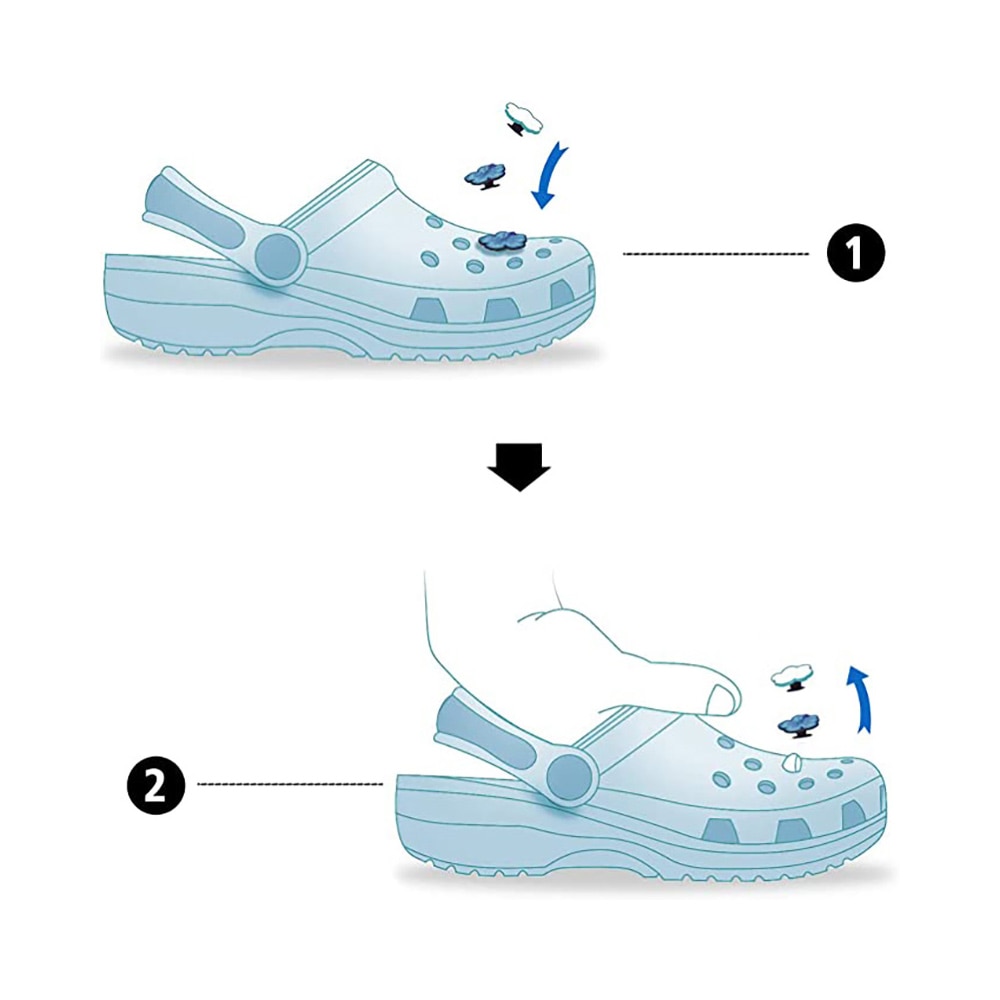 Sandals How To Put In A Jibbitz On Crocs Jibbitz Instructions How