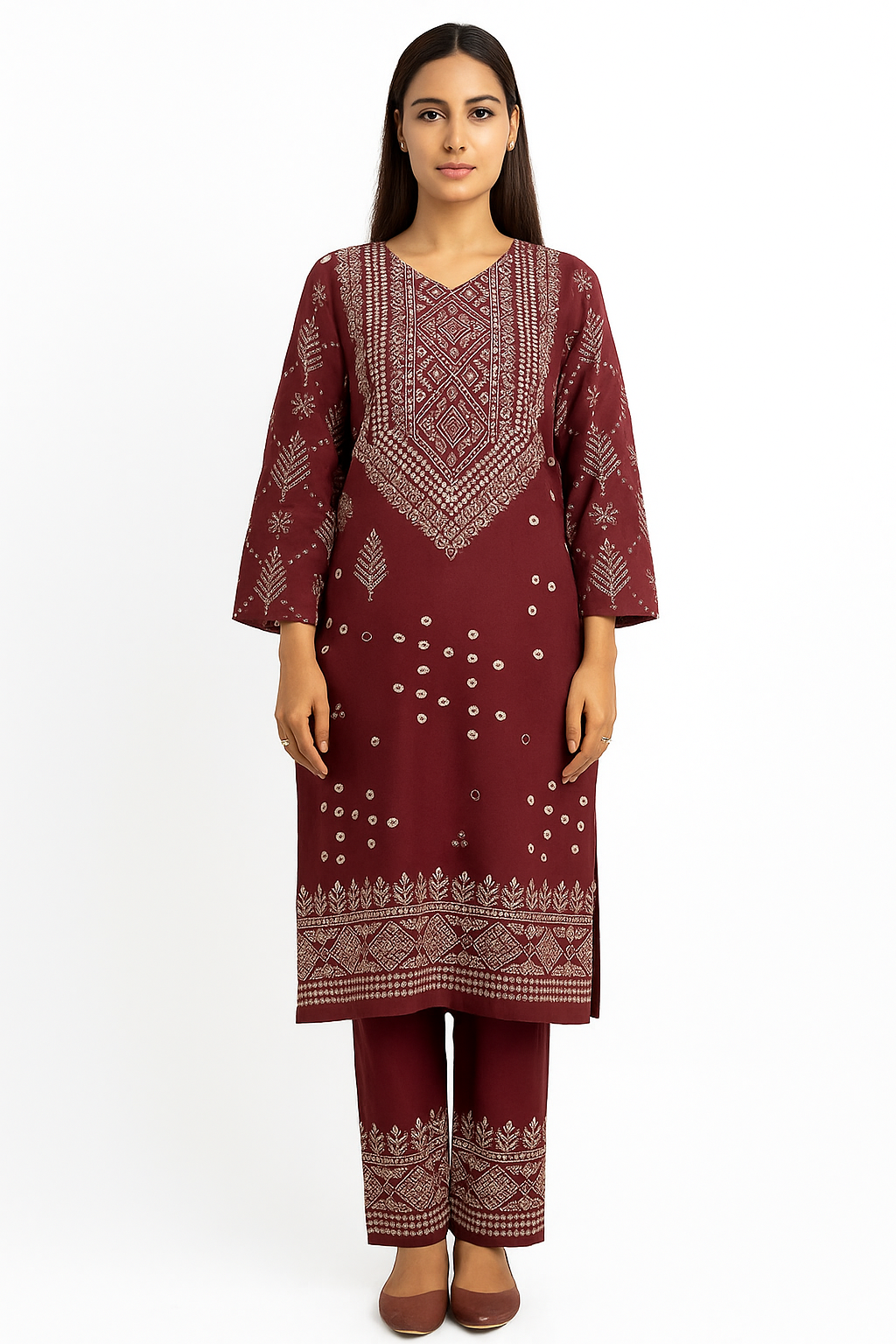 Stylish Collection Stitched New Chunri 2pc Dress for Women - Dress For Girls - Dress For Women - Stitched Suit for Girls - Stitched Suit For Women