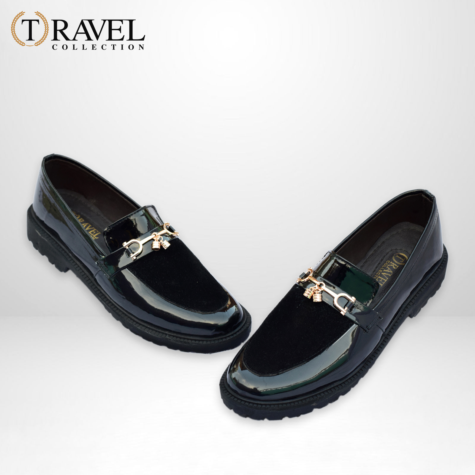 Travel Collection - Chunky Loafers Shoes - Best Quality Formal shoes for men - Black Color