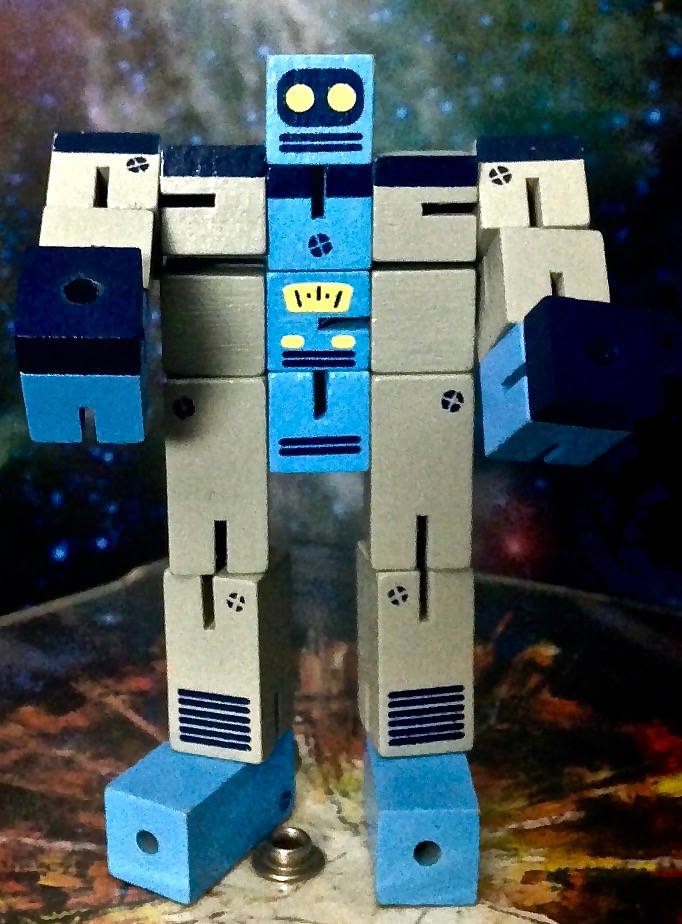 Wooden Puzzle Robot for Kids, Brain Teaserr