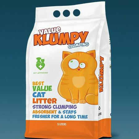 Klumpy Value Cat Litter - High Absorbent - Anti Bacterial - Deodorizer - Non Toxic - Long Lasting