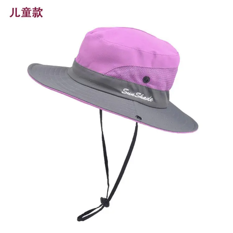Wide Brim UV Protection Summer Bucket Hat Hiking Hat Women