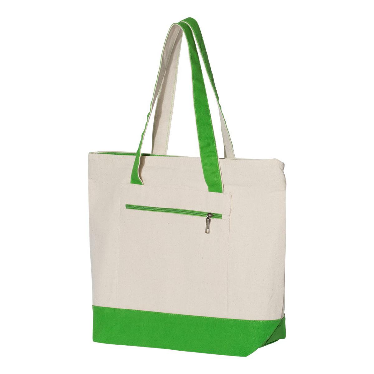 Vagile Women Durable Contrast Canvas Zipper Tote Bags for Girls Large Capacity Handbag Casual Shoulder Bags for Womens