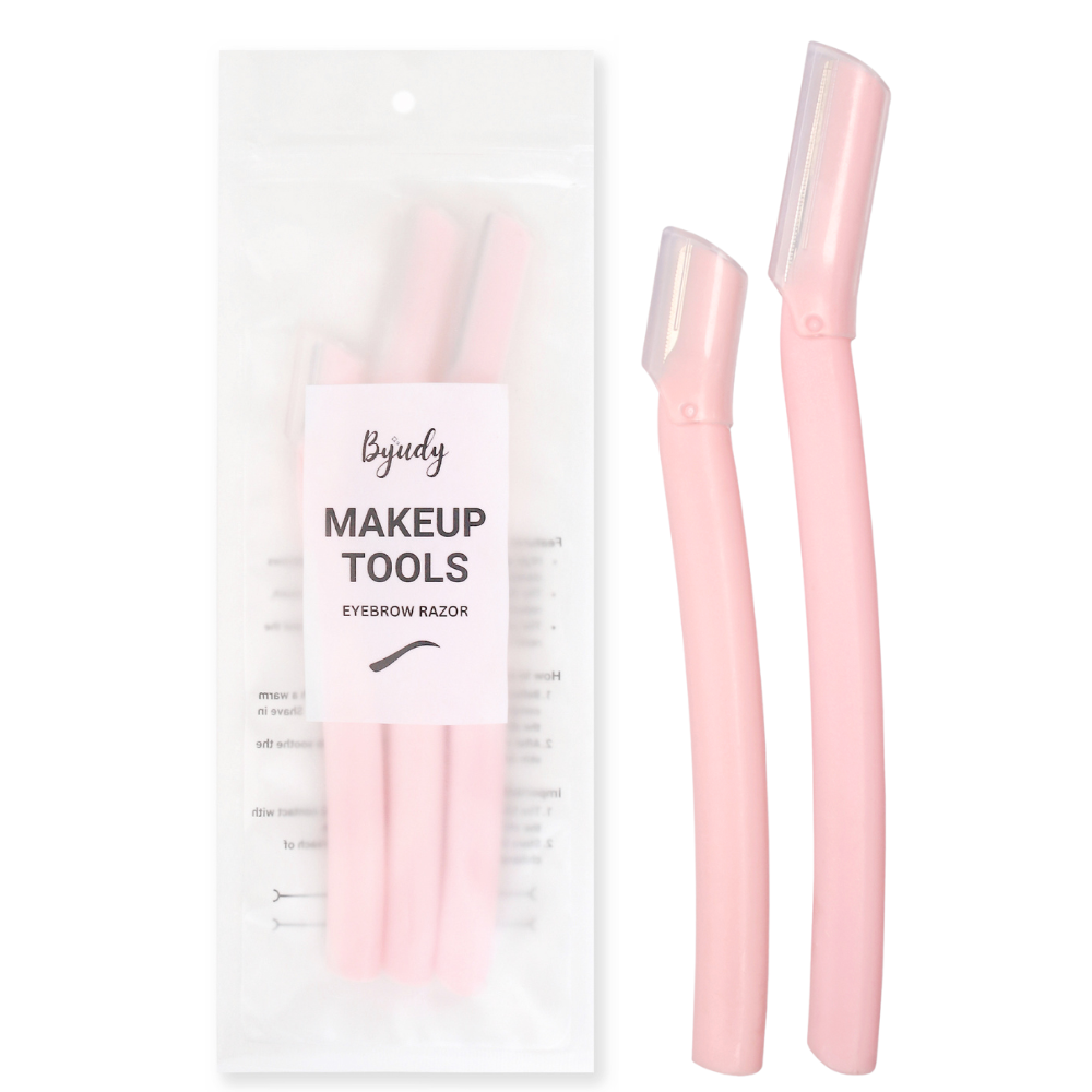 Eyebrow Razor (Pack Of 2) Trimmer For Women Girls Facial Hair Removal Shaper Shaver Long & Short Head Razors Included