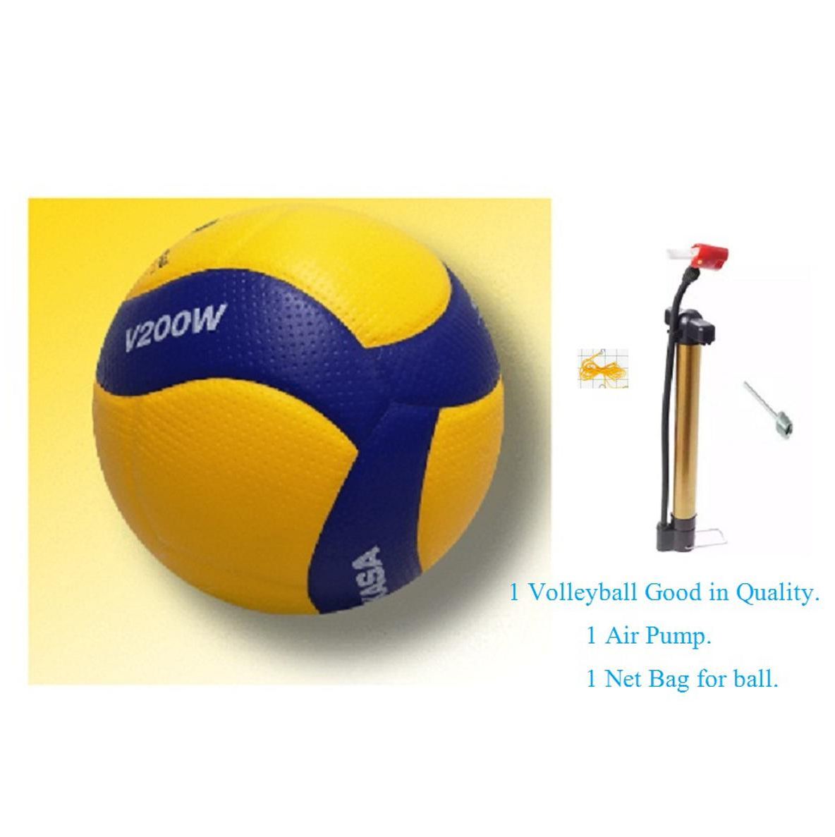 Volleyball Beach Ball smash ball volley ball idea ball training ball indoor Football Pump Air pump Volleyball New Panels Moulded Size 5 with inflated pump