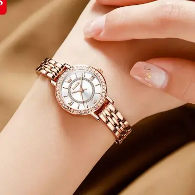 Gold watch cheap and bracelet