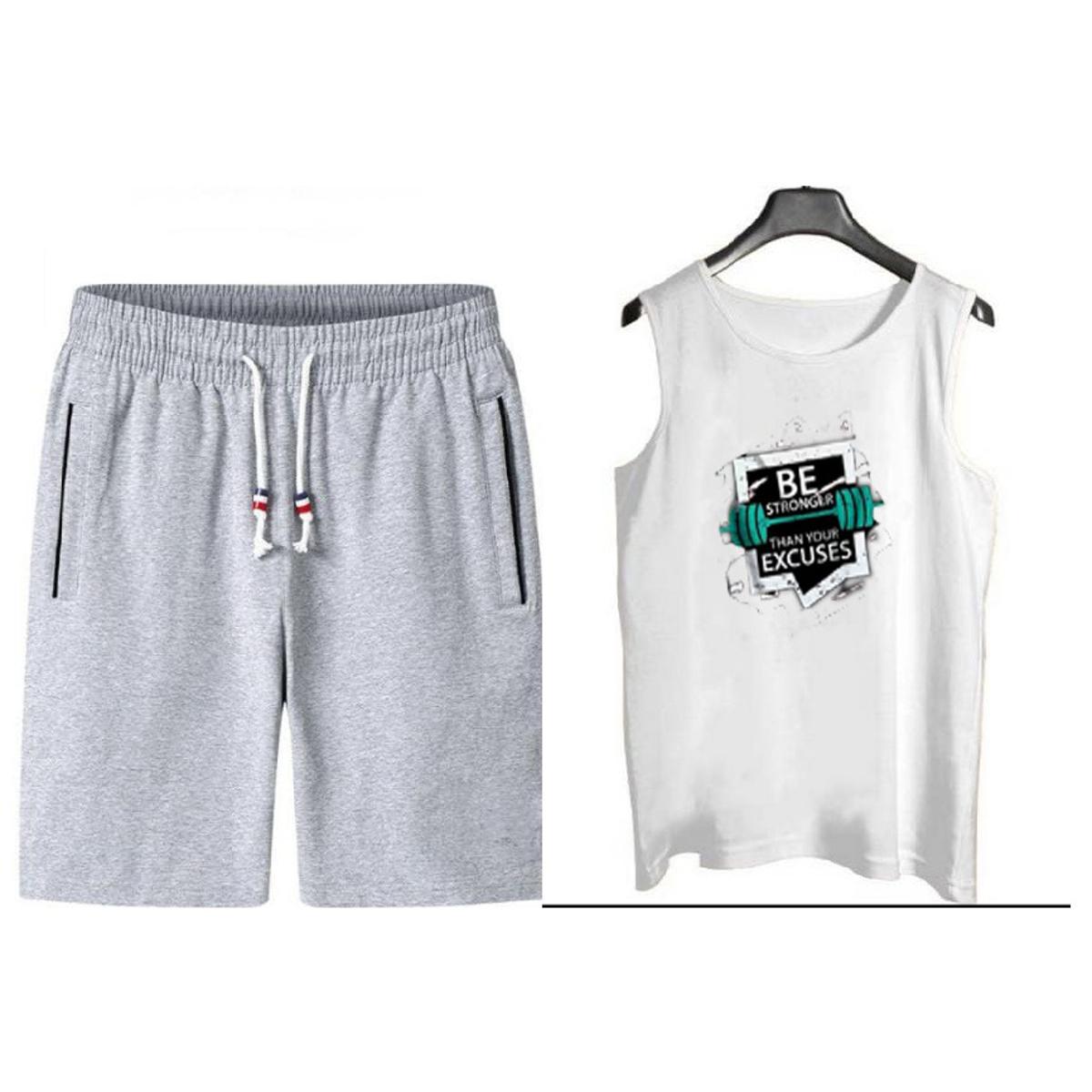 Men's Summer Track Suits Sportswear Fitness Gym Clothes Comfortable Loose Pants And Jacket Set