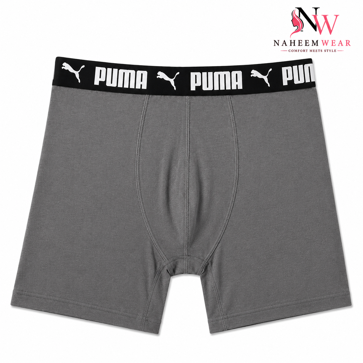 Pack of 2 Men's Premium Cotton Boxer Briefs | Soft Stretch Boxer Underwear | Naheem Wear | Boxers Men