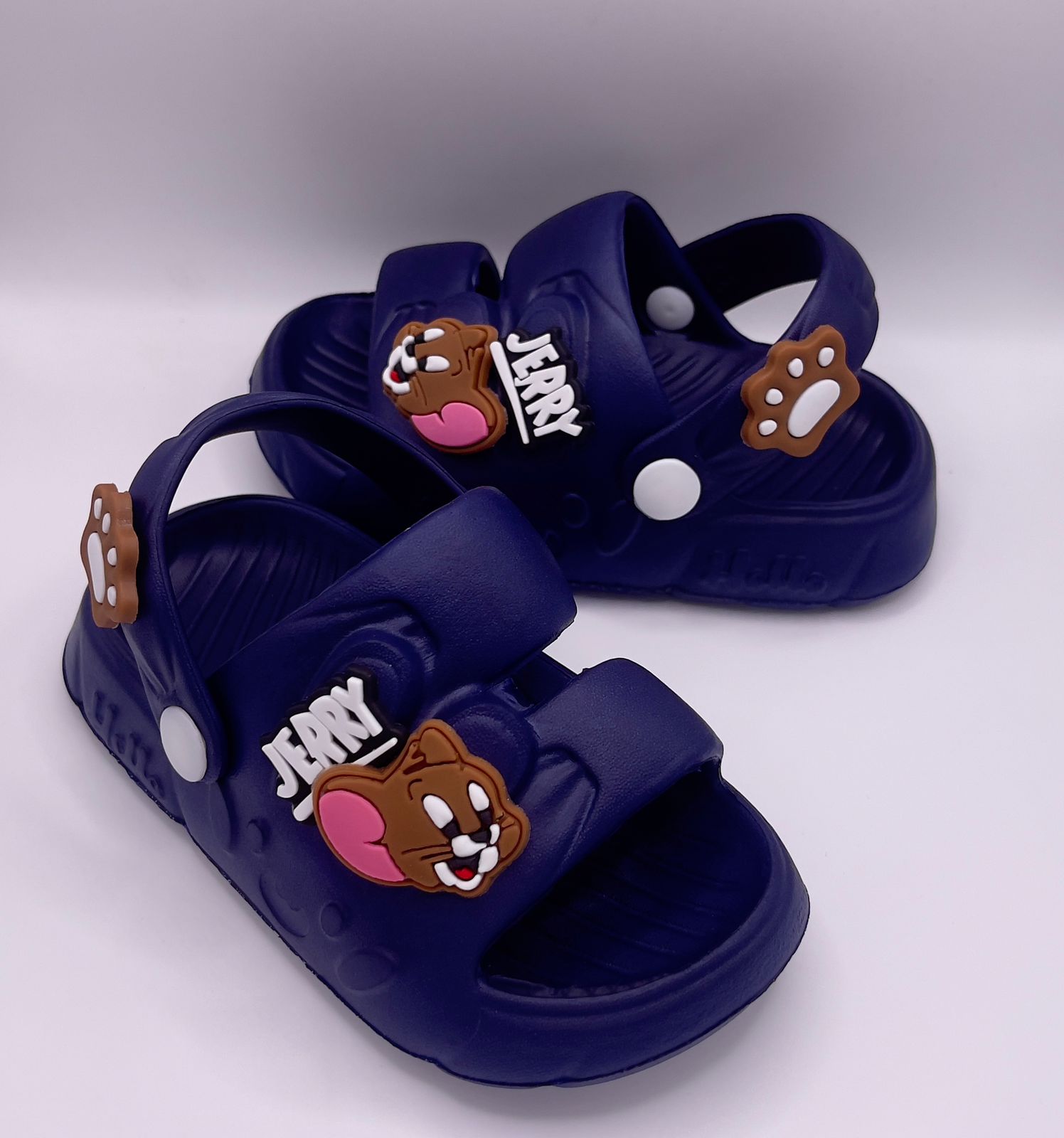 Kids Croc-Style Back-Click Sandals | Tom & Jerry  Cartoon Design | Comfortable Footwear for Ages 8 Months – 2 Years