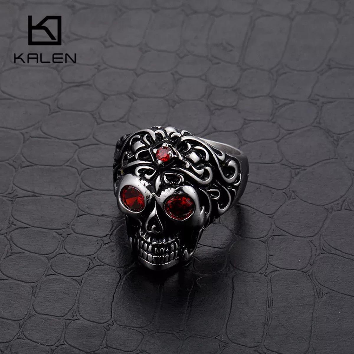 Hot Sale Vintage Style Stainless Steel Devil Talon Skeleton Skull Biker Punk Gothic Fashion Jewelry for Man Fashion Jewelry