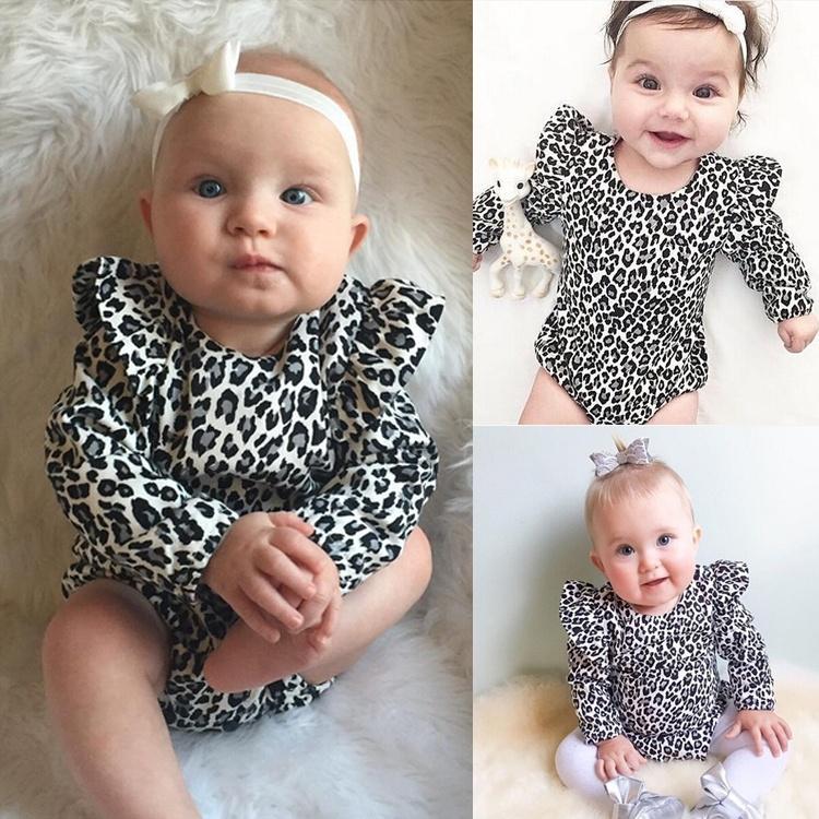 Leopard Newborn 6 12 18 24 Months Romper Baby Girls Bodysuit Babygrows Outfits Daraz.pk