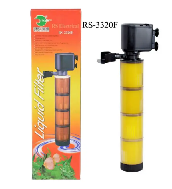 RS Electrical RS-3320F Aquarium Filter Large Size 30W ( Flow 1800 L/H) Liquid Filtration Power Aquarium Filter (Biological Filtration For Salt Water and Fresh Water)