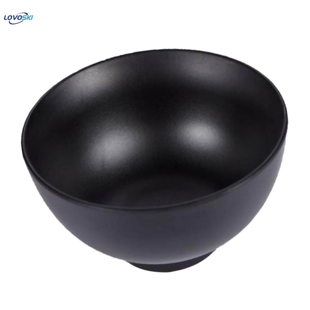 Danny Home Black Bowls With Food Grade For Soup Rice 8 Pcs 4.75 Inch