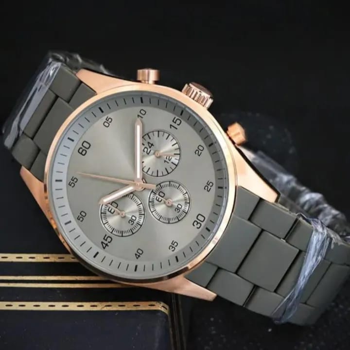 Premium Quality Rubber Chain Watch for Men Women| Trendy Mate Chain Watch-Luxury Design