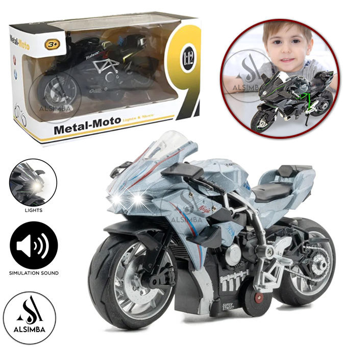 H2R 1:12 Scale motorcycle Model Alloy Vehicle 【カモフラージュ