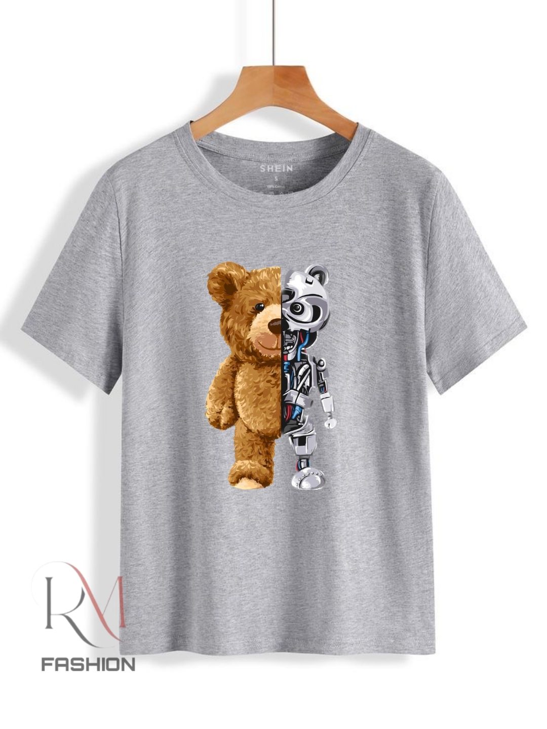 Robot Printed T.shirt Summer Collection For Women&mens