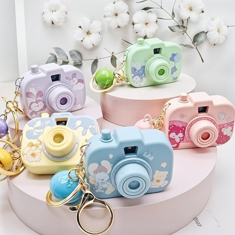 Online Karachi Mini Projector Camera Keychain with Cartoon Character Designs – LED Image Projection Keyring – Multicolor Portable Keychain for Kids & Gifts