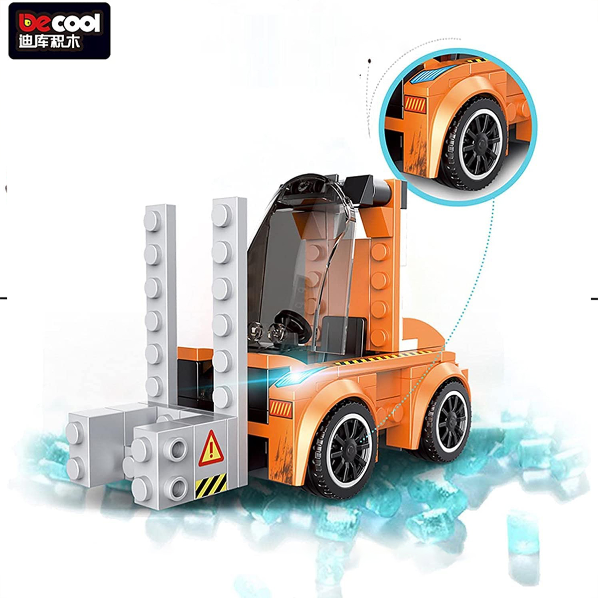Decool Multificence Forklift Bricks Toys 169+Pcs, Mclaren 720s Vehicle, Forklifter, Sports Racing Car Brick 10 In 1 Block Model Early Educational Learning DIY Toys Model Play Set Compatible Lego For Kids Build Your Skill Gift For Boys & Girls Code: 31028