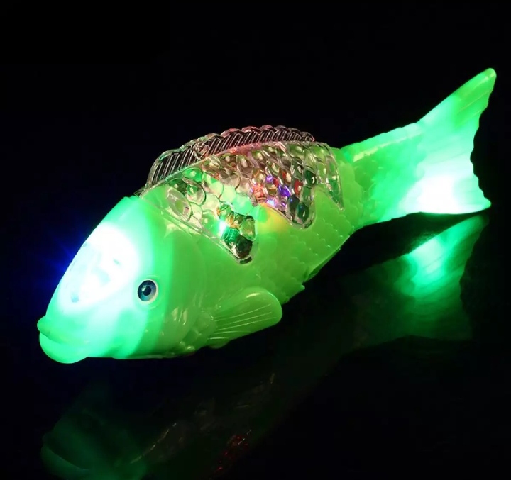 Musical Dancing Fish (lights also),Cell Operated