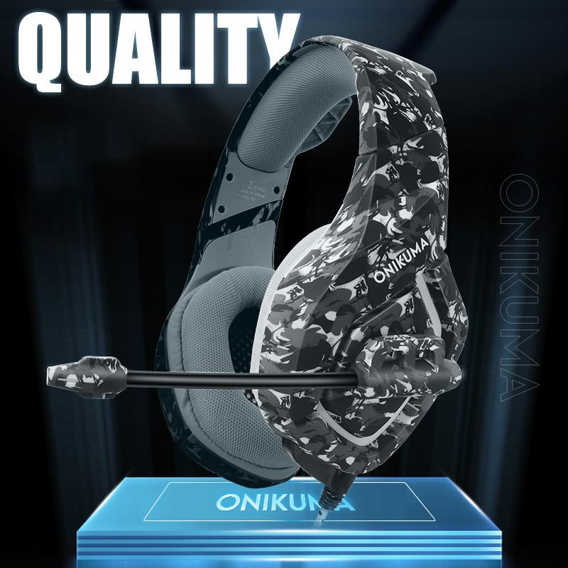 ONIKUMA K1B Wired Gaming Headset with 