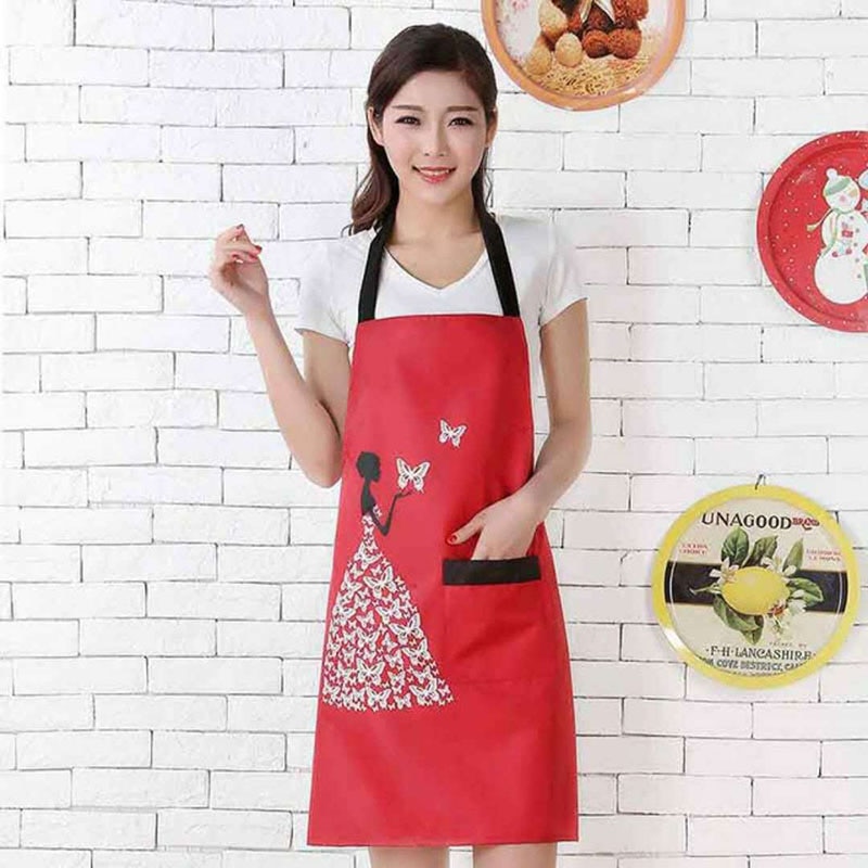 1 Piece Of Waterproof Polyester Adult Bib Home Cooking White 入手困難 0441