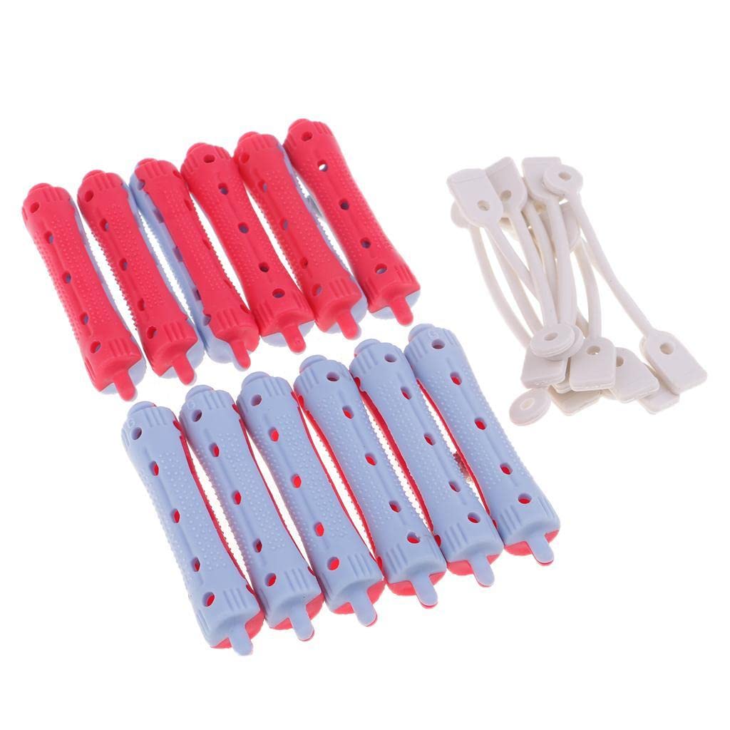 12PCS Hair Curler Clamps Hair Rollers Perm Rods DIY Hair Styling Curling Rollers Root Volume Hair Curling Clips Salon & Home Use
