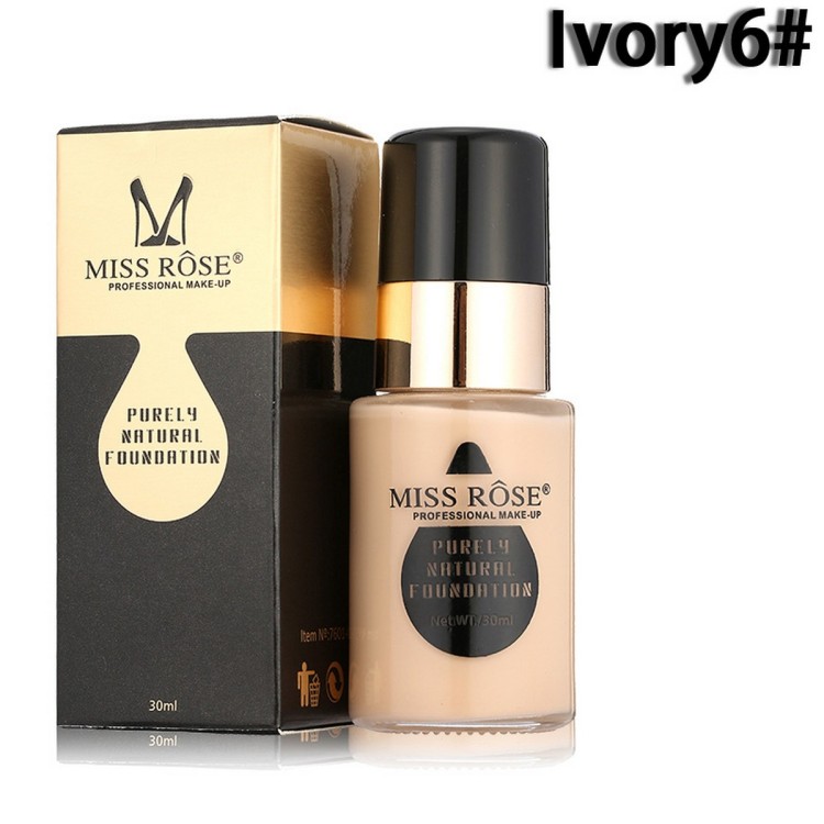 Miss R Waterproof Moisturizing Oil Free Full Coverage Deep Whitener Liquid Foundation 30Ml  All Colour available