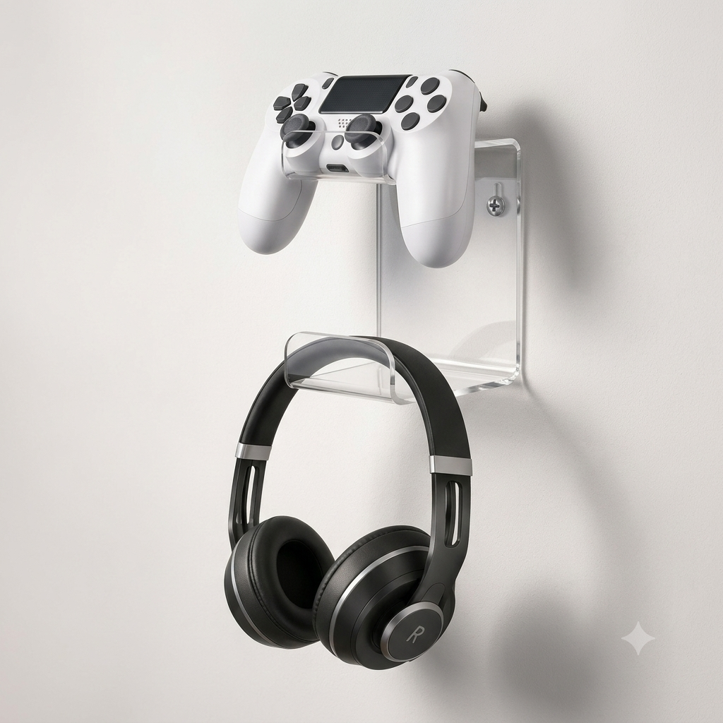 Acrylic Hanger for Game Remote, Game Handle Controller Hanger, Game Remote Wall Hanger, Xbox Remote Hook, Game Remote Bracket, Game Console Handle, Mount Holder, Alpha Galaxy Shop