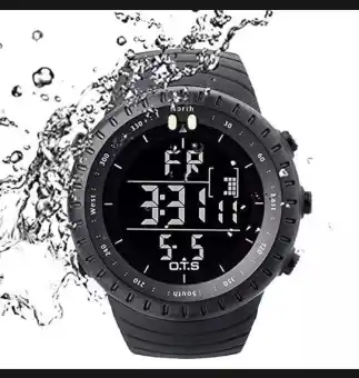 waterproof watch with light