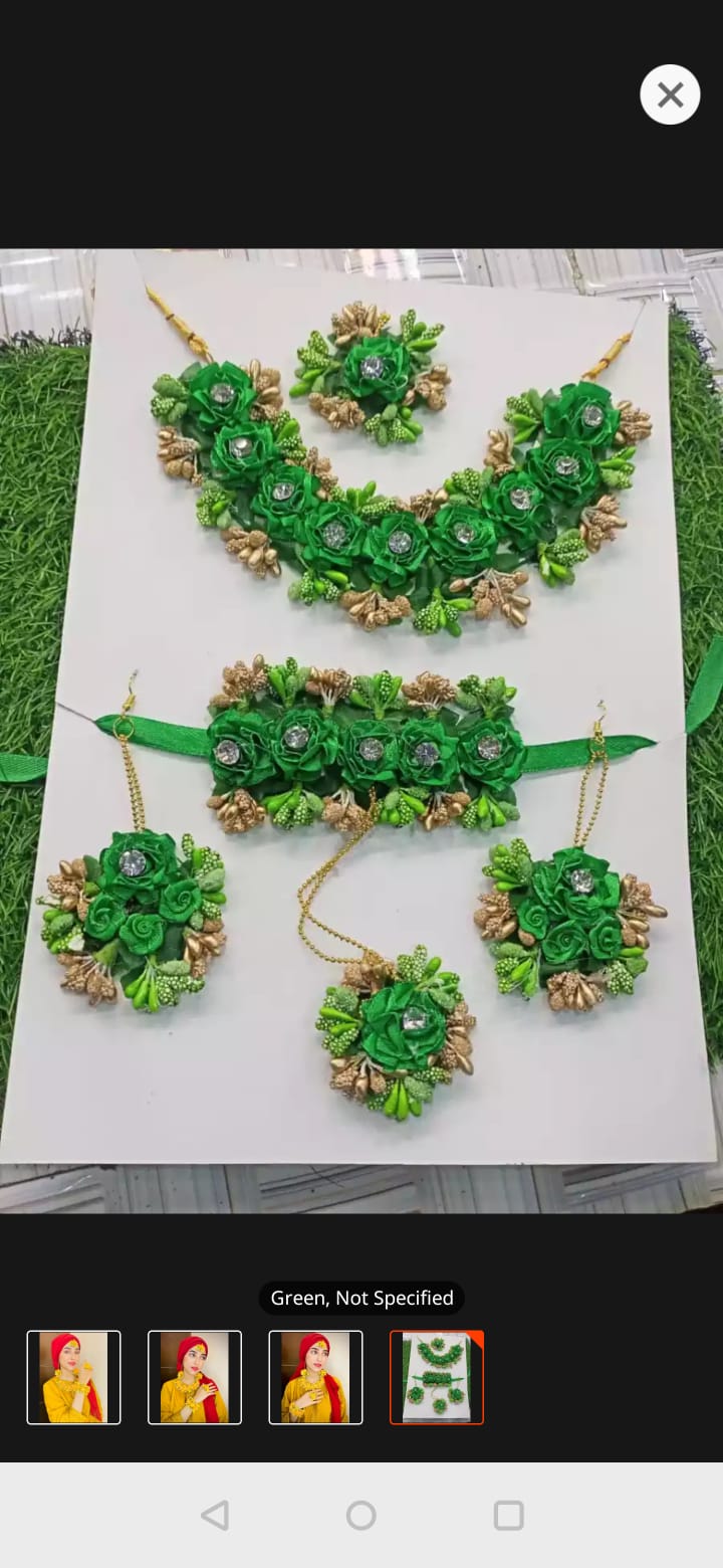 Bridal jewellery set, Bridal jewellery set, Bridal jewellery set Mehndi, Bridal Jewellery set for girls, Floral Jewellery for Mehndi , mayon flower jewelry , Mehndi accessories, Mehndi Jewellery set for girls for Bridal