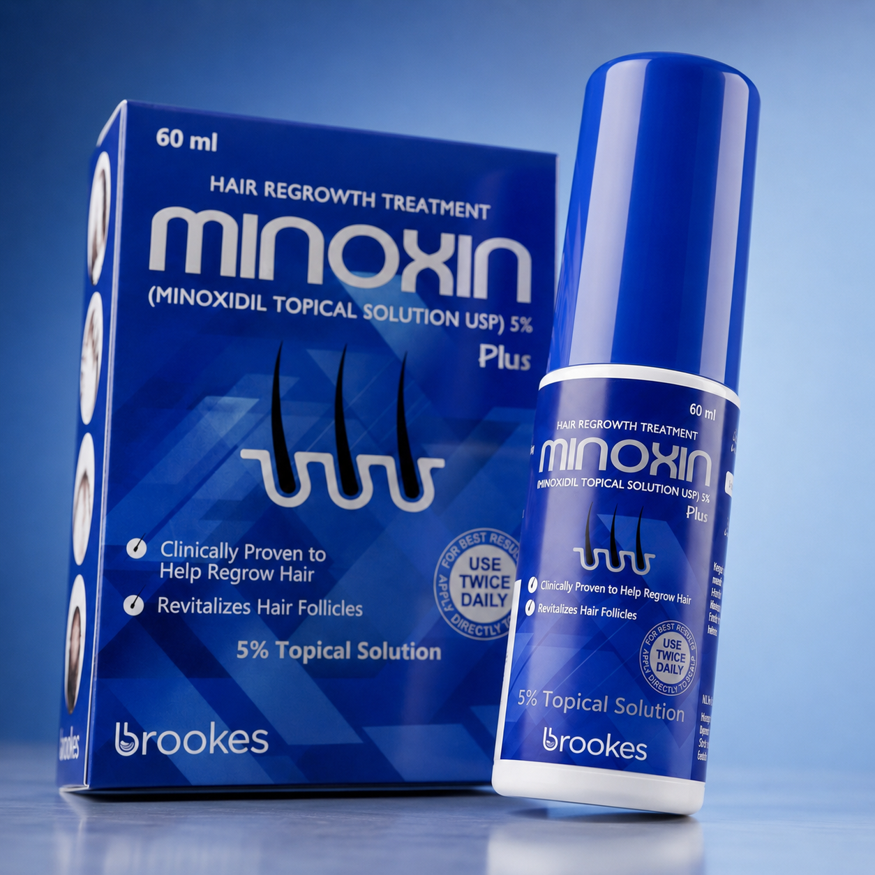 Minoxidil 5% Hair Topical Solution Hairfall Solution Hair Regrowth - Minoxin spray - Minoxidil beard oil - Minoxidil Spray - Hair and Beard Growth Spray